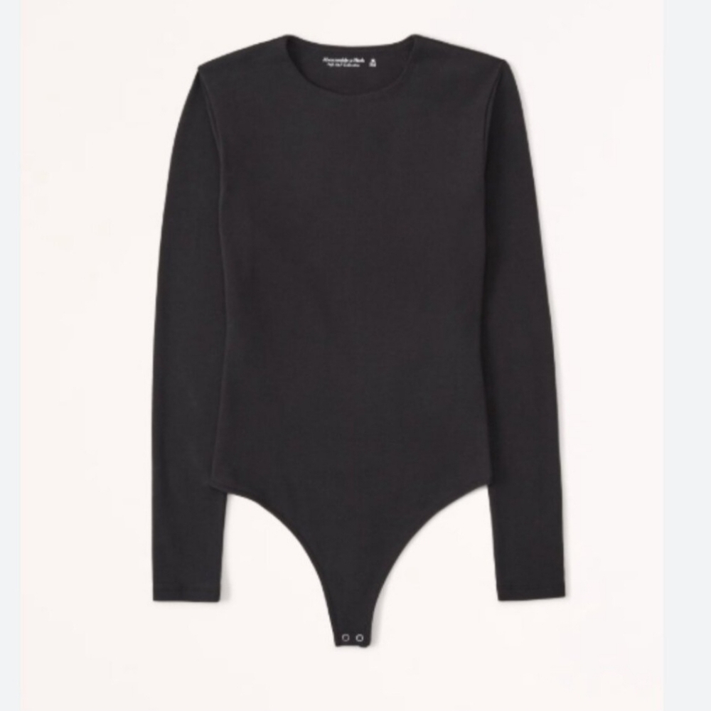 Abercrombie Ribbed Long Sleeved Bodysuit